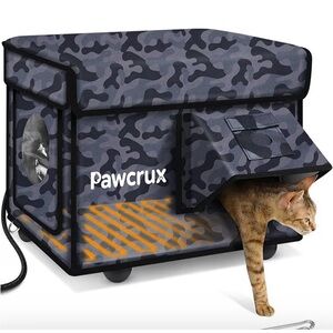 Weatherproof Heated Cat House for Indoor or Outdoor in Winter. New